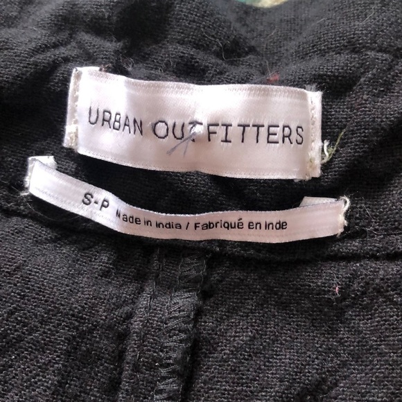 Urban outfitters high waisted black grommet straight leg drawstring pants S - Picture 4 of 6
